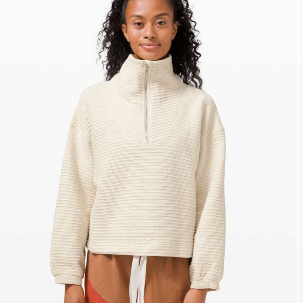 Lululemon Textured 1/2 Zip Pullover